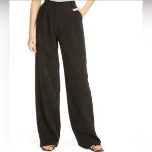 Clifford Wills high waisted gray pleated wool cuffed pants